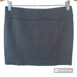 Fall 🍁 Wardrobe Staple! NWOT Charcoal Grey Ponte Knit XS Mini Skirt WHBM